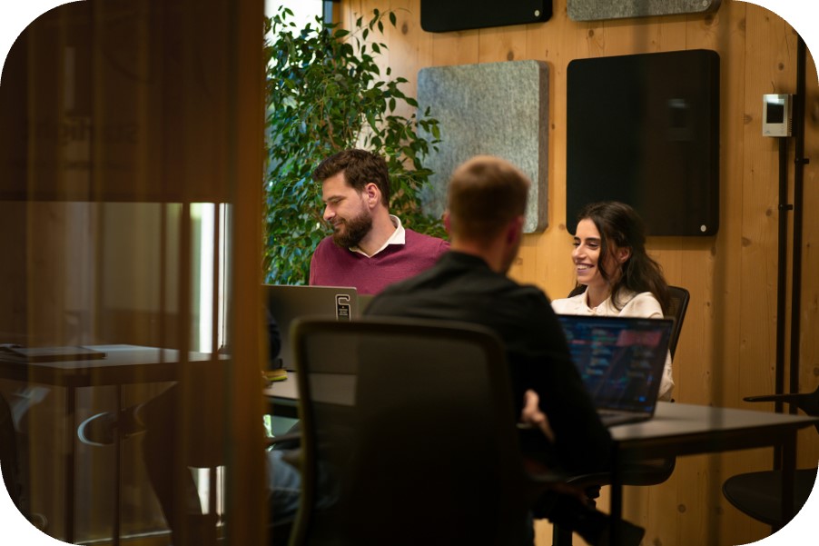 Corporate team meeting