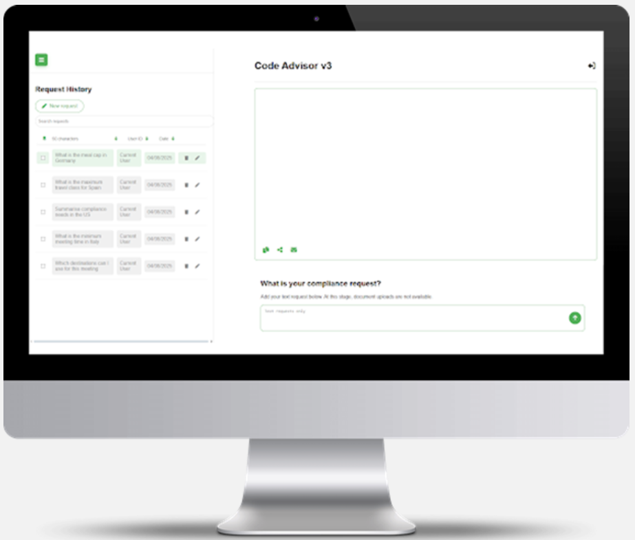 Code Advisor on Monitor